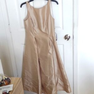Gold prom dress
